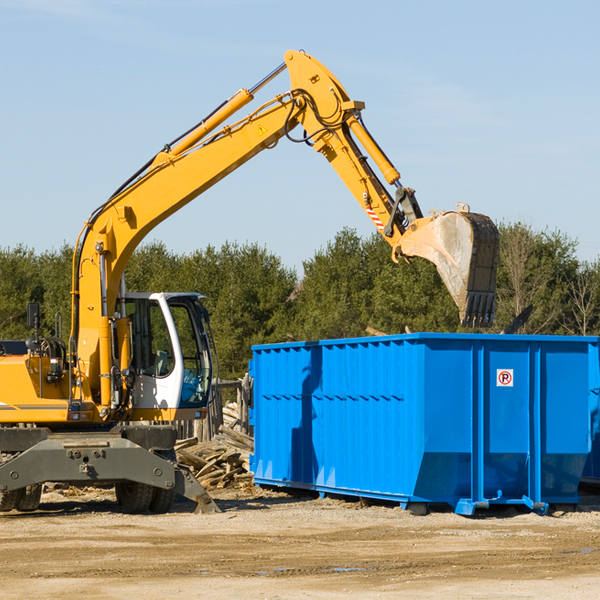 can i choose the location where the residential dumpster will be placed in Wilmington NC